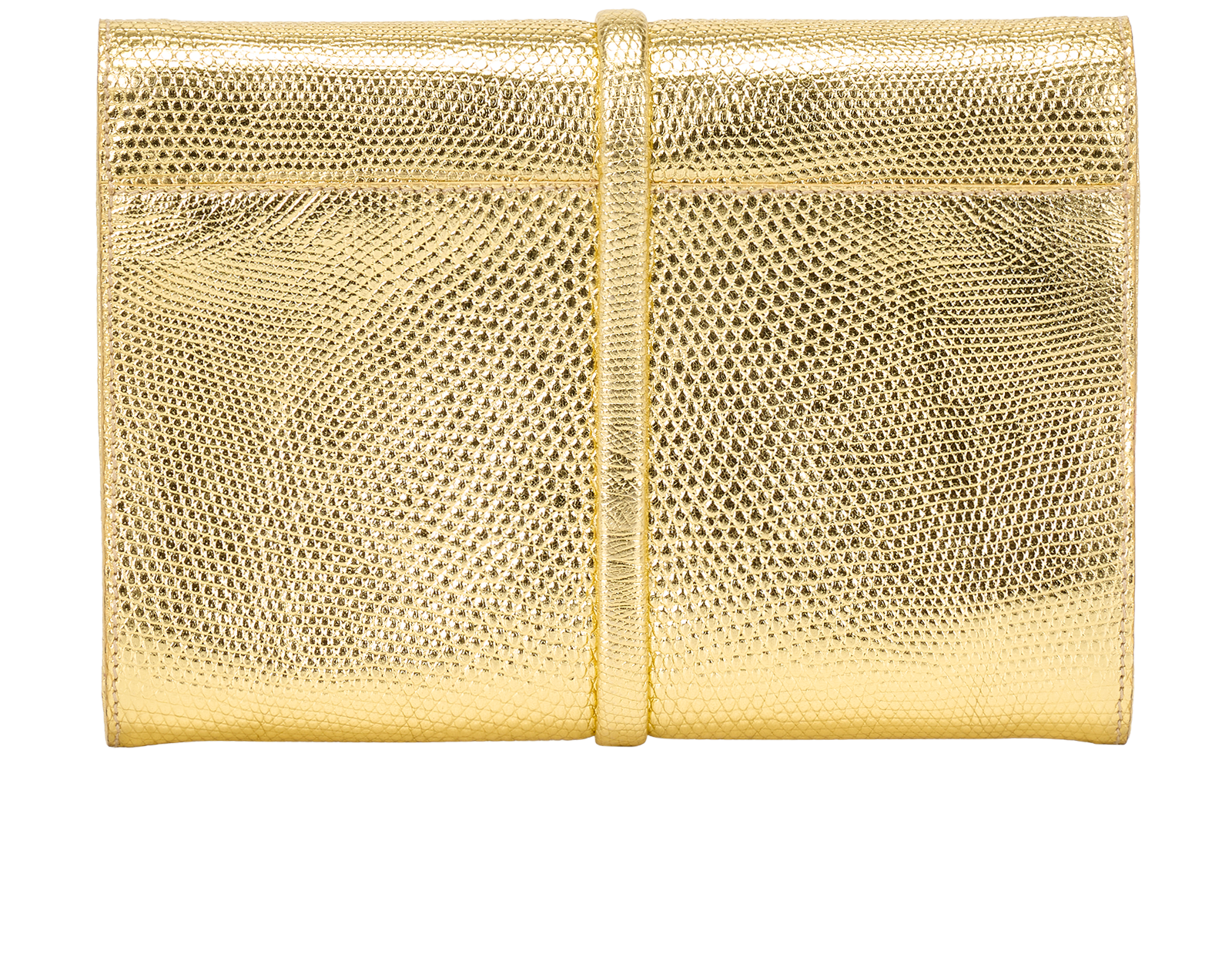 Snake Buckle Shoulder Bag, &pound;550, Handbags, Gold, Leather, Back view